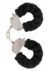 Kajdanki-FURRY FUN CUFFS BLACK PLUSH